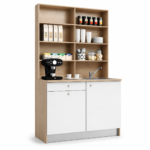 ركن قهوة ابيض بيج MDF