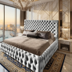 ⁦سرير نوفا رمادي مودرن⁩ - الصورة ⁦2⁩