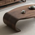 ⁦طاولة القهوة مصنوعة من خشب الجوز الصلب PI-800⁩ - الصورة ⁦4⁩