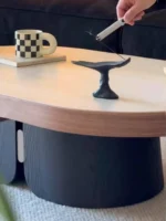⁦طاولة القهوة البيضاوية PI-6668⁩ - الصورة ⁦6⁩