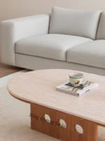 ⁦طاولة القهوة البيضاوية PI-15947⁩ - الصورة ⁦5⁩