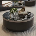 ⁦طاولة قهوة بسطح من الرخام PI-1647⁩ - الصورة ⁦2⁩