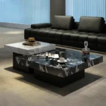 ⁦طاولة قهوة بسطح من الرخام PI-1683⁩ - الصورة ⁦2⁩