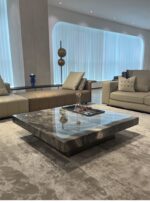 ⁦طاولة قهوة رخام PI-1829⁩ - الصورة ⁦8⁩