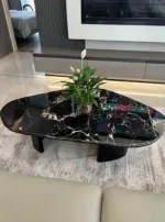 ⁦طاولة قهوة بسطح رخامي PI-1875⁩ - الصورة ⁦10⁩