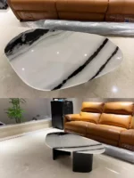 ⁦طاولة قهوة بسطح رخامي PI-1875⁩ - الصورة ⁦3⁩