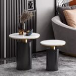 ⁦طاولة قهوة رخامية مستديرة PI-23758⁩ - الصورة ⁦4⁩