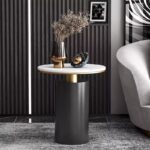 ⁦طاولة قهوة رخامية مستديرة PI-23758⁩ - الصورة ⁦5⁩