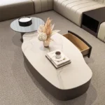 ⁦طاولة قهوة بسطح حجري PI-4799⁩ - الصورة ⁦7⁩